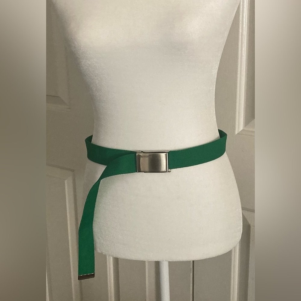 Canvas belt with metal buckle